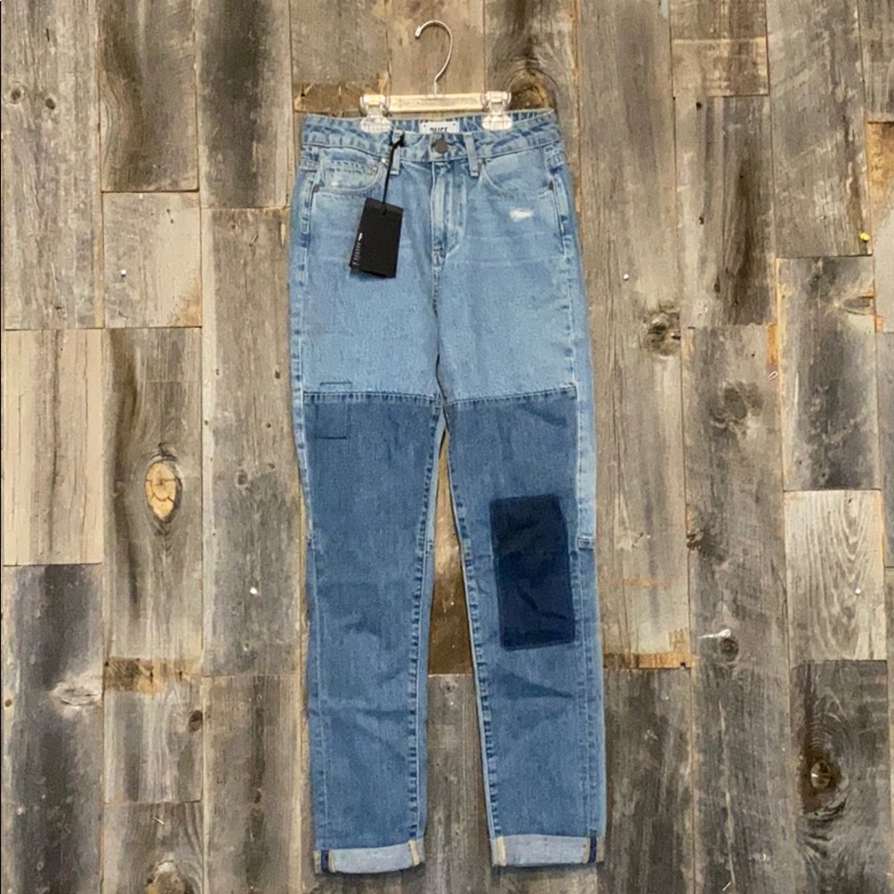 SOLD Paige Patchwork Denim Jeans